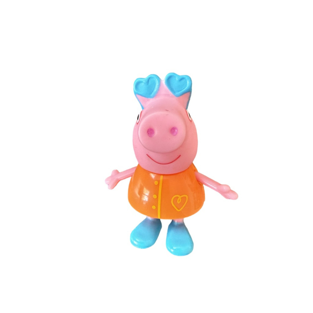 Peppa Pig 2 Orange Dress Blue Heart Sunglasses Figure Surprise